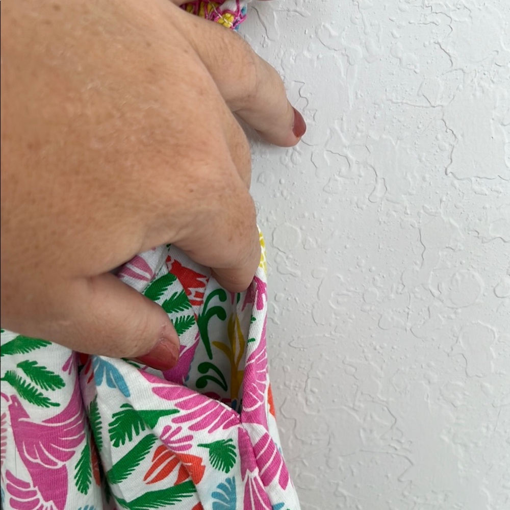 Mini Boden Multicolor Tropical Print Dress - Picture 5 of 6